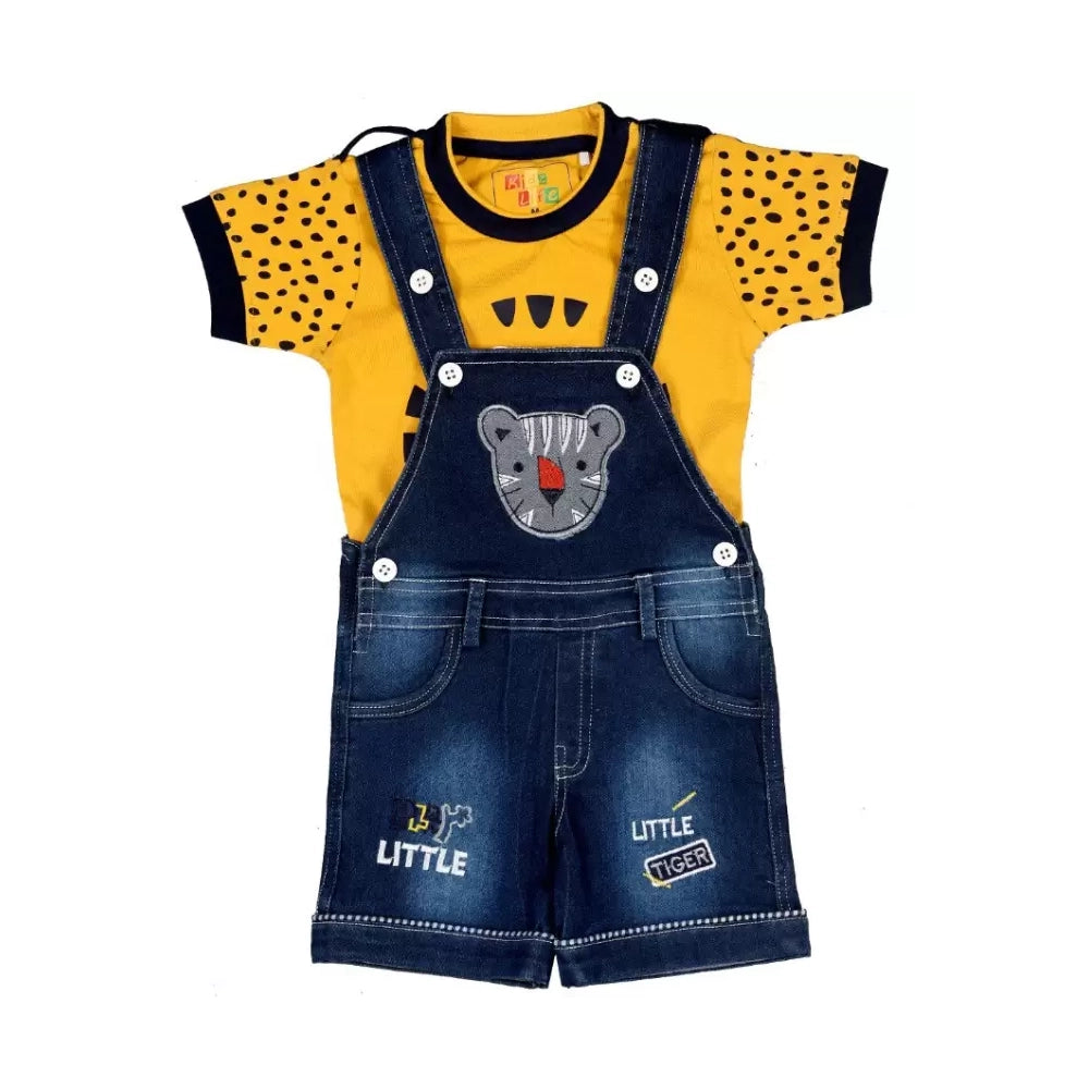 KIDZLIFE Dungarees Mustard yellow